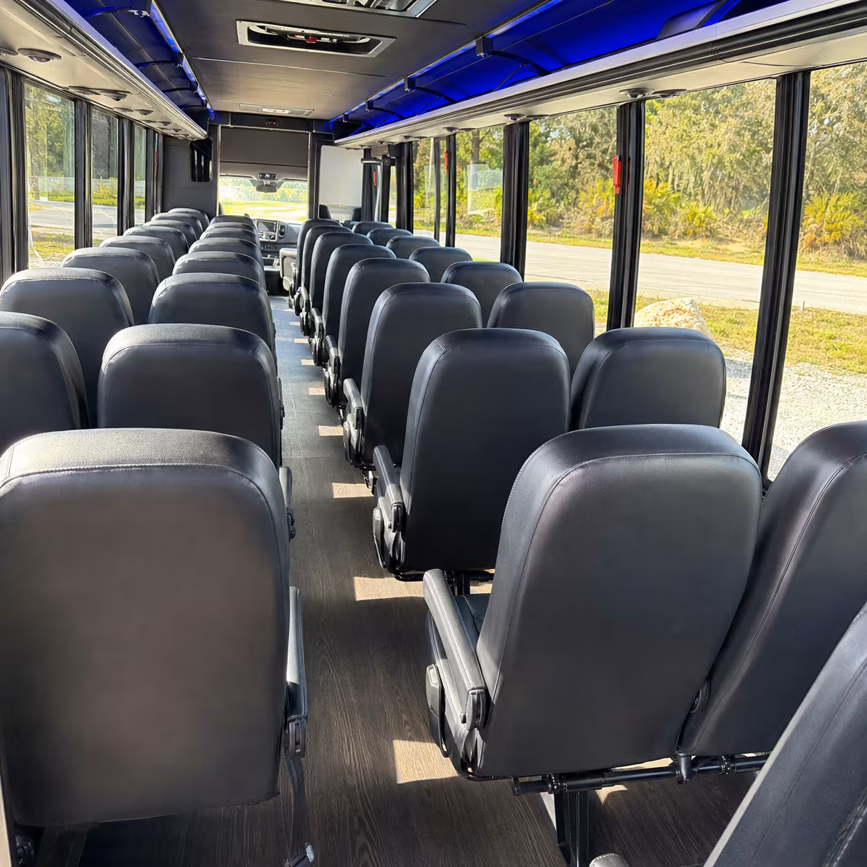 35 passenger minibus interior