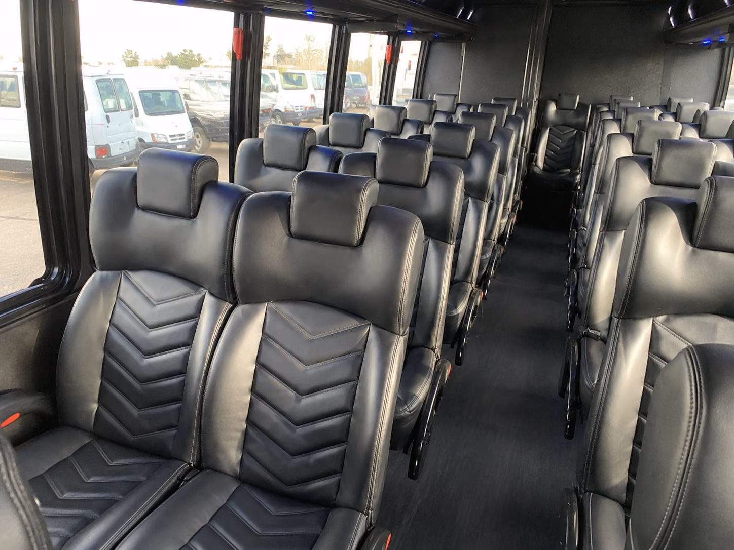 syracuse 15 passenger minibus inside