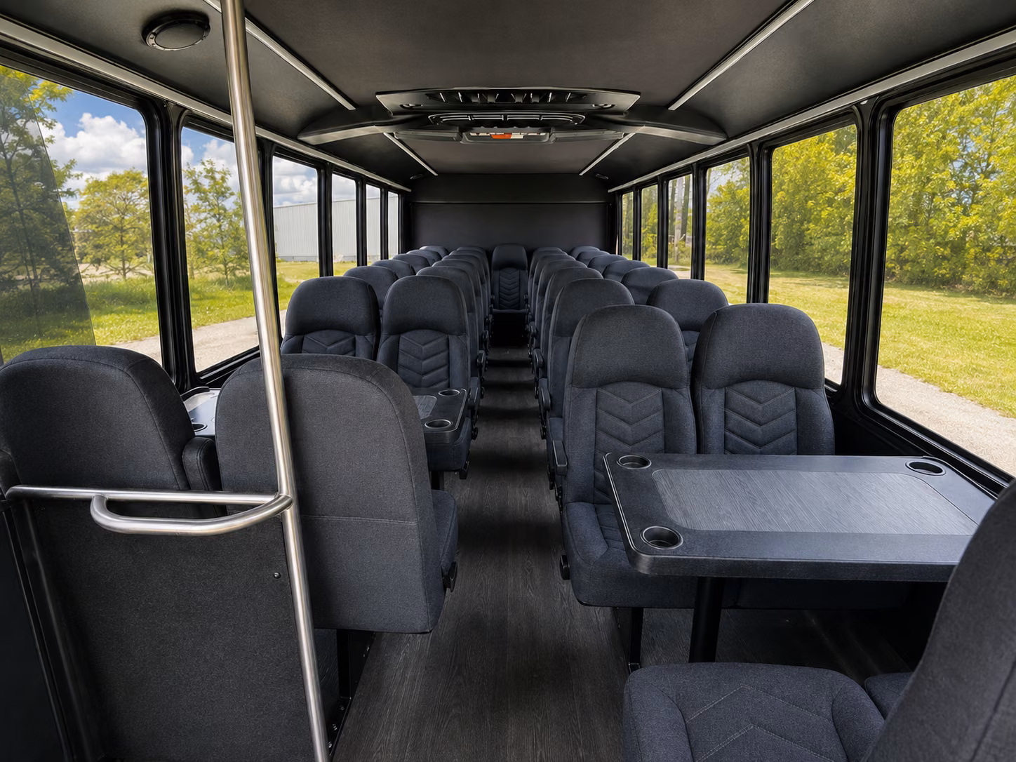 syracuse 15 passenger minibus interior