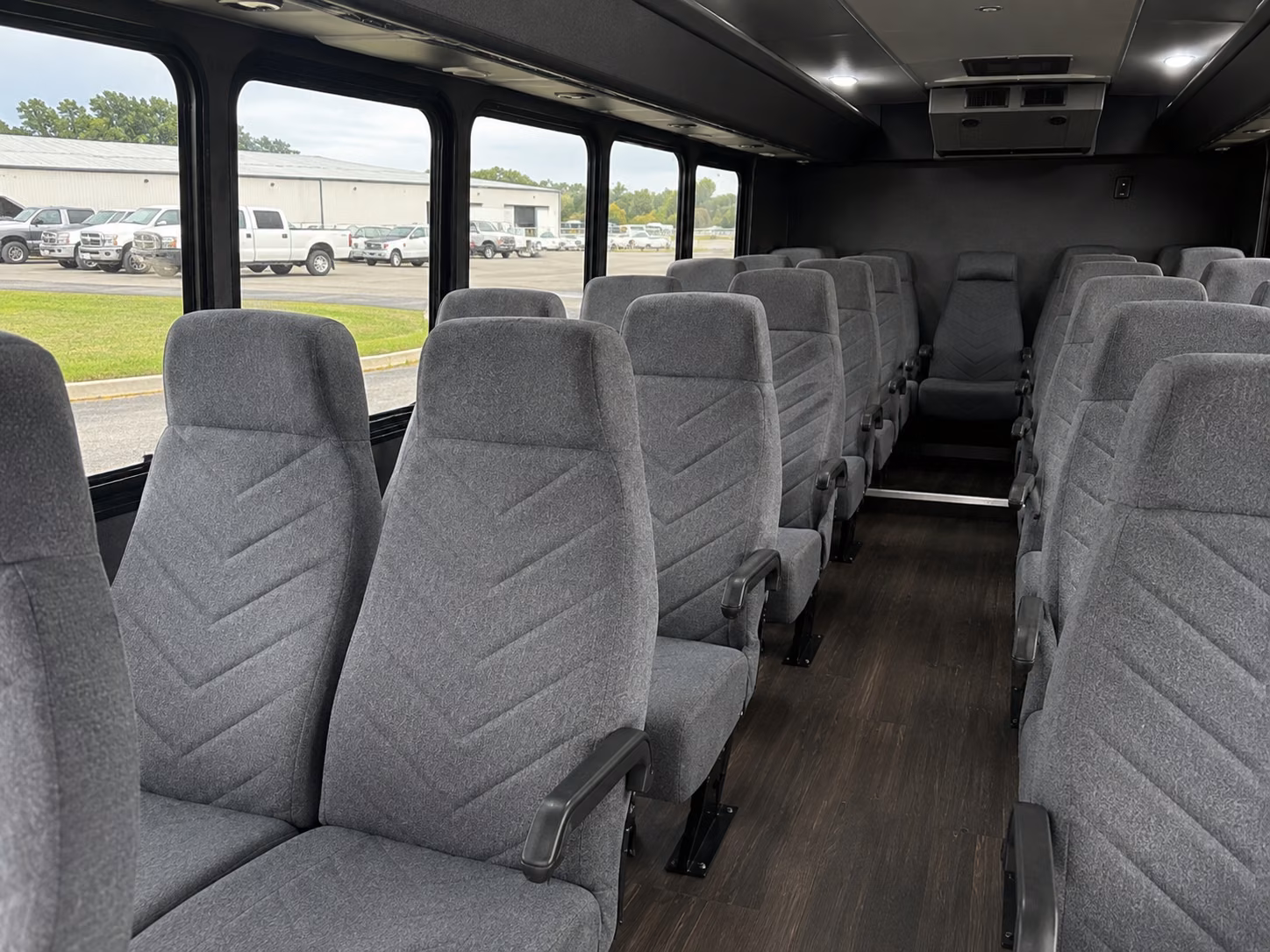 syracuse 18 passenger minibus interior
