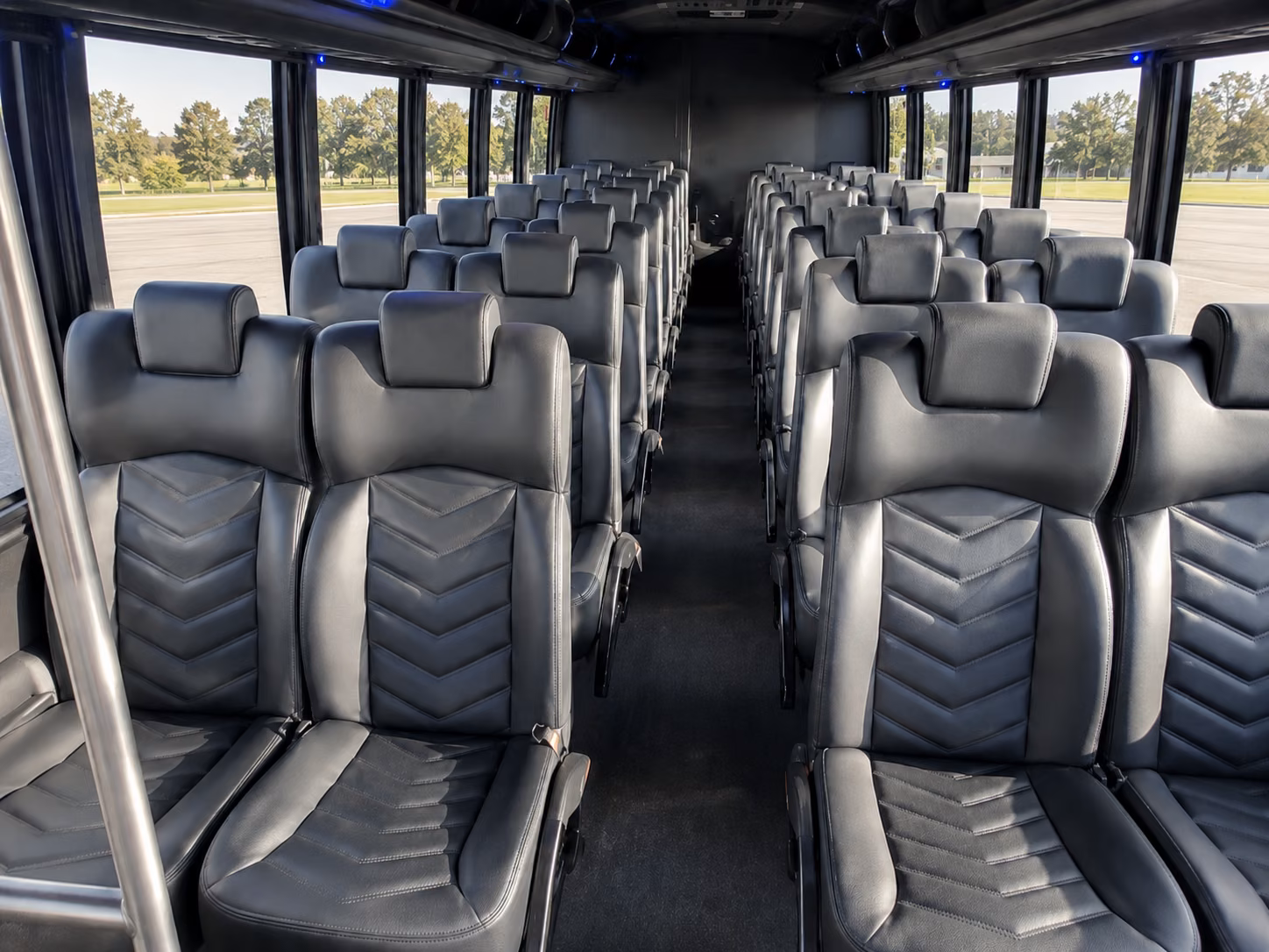 syracuse 20 passenger minibus inside