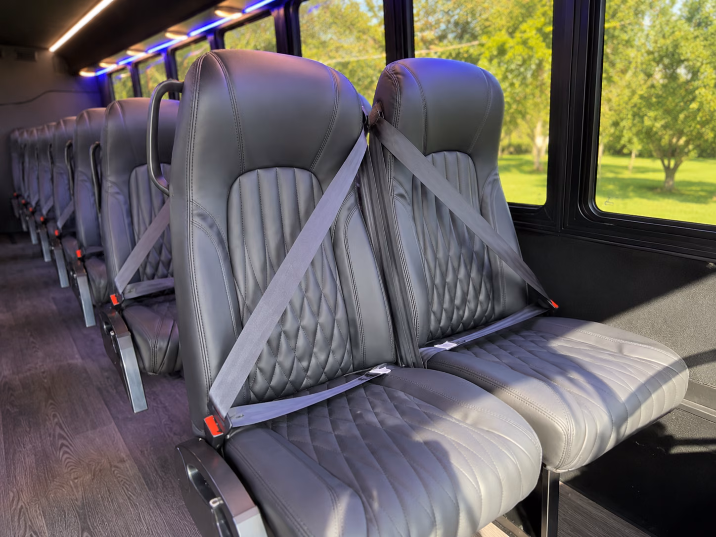 syracuse 20 passenger minibus interior
