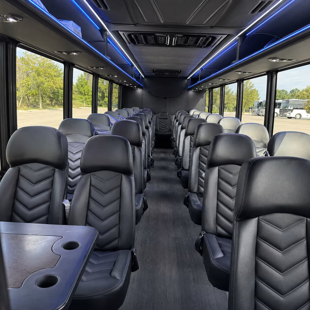 syracuse 28 passenger minibus interior