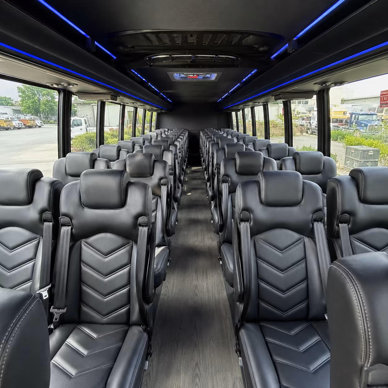 syracuse 35 passenger minibus inside