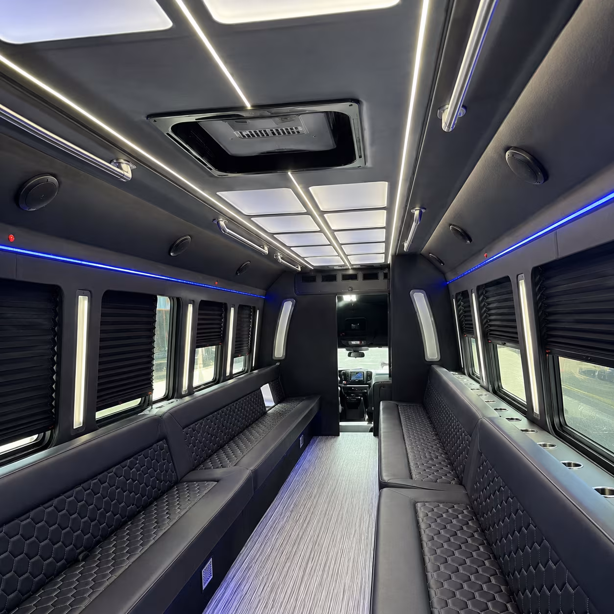 syracuse party bus rental interior