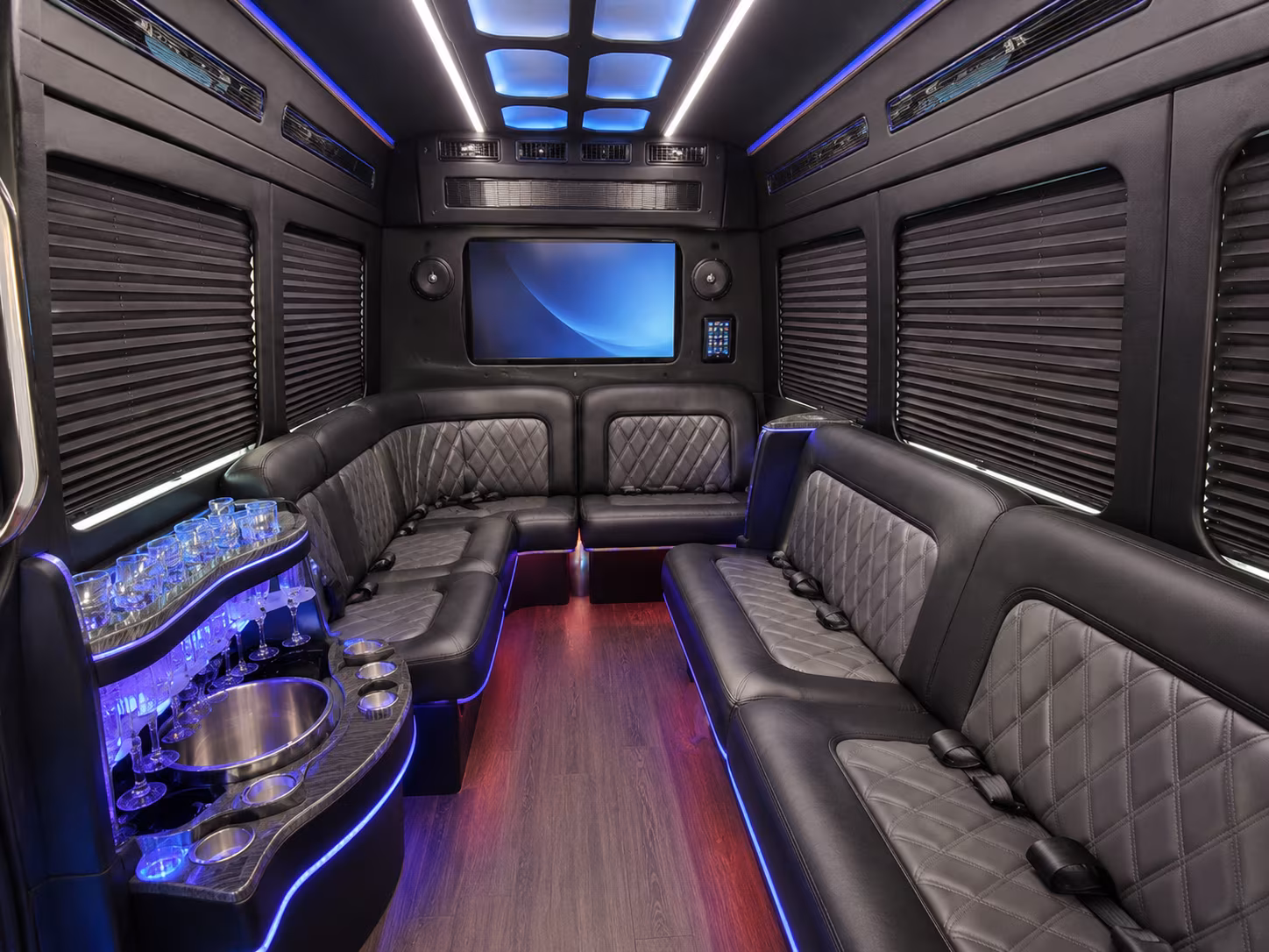 syracuse sprinter limousine interior
